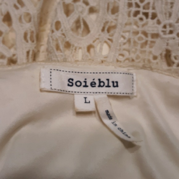 SOIEBLU RENAISSANCE LACE DRESS/TUNIC, NATURAL - Picture 6 of 8